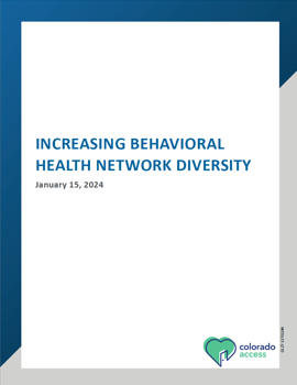 Increasing Behavioral Health Network Diversity