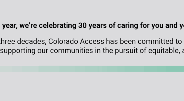 Thank You, Colorado Access!