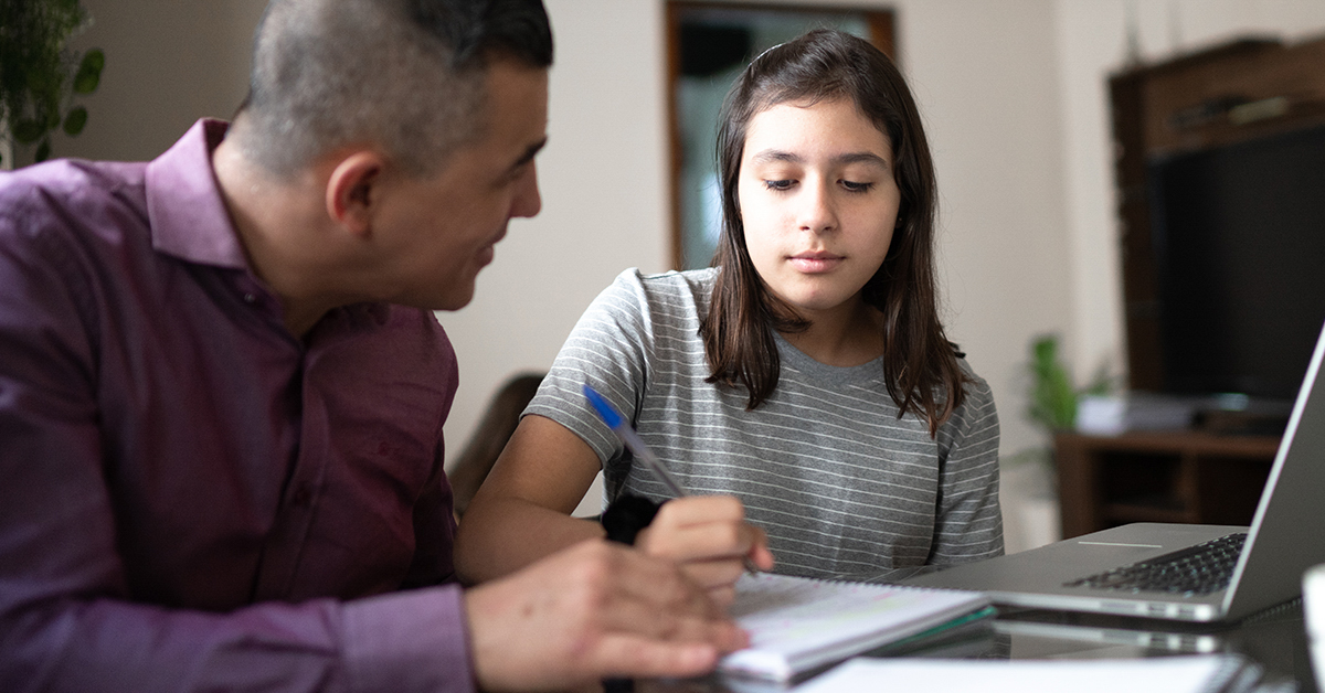 A student and a teacher engaged in a learning session